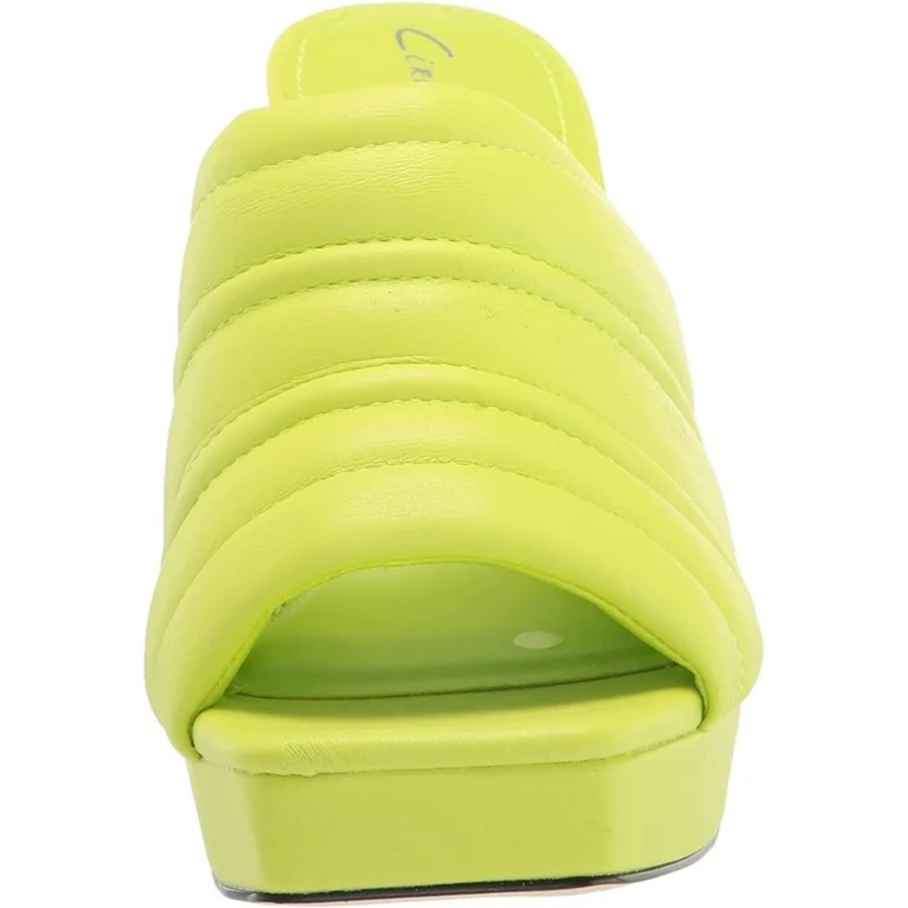 8.5 Circus by Sam Edelman Marlie mule in Citrus Lime Green Block Heel Sandals - Picture 6 of 10